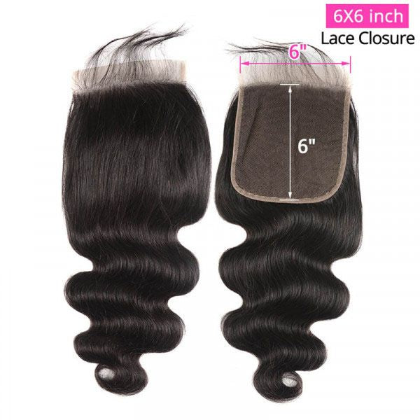 Real HD Body Wave Closure 6x6 HD / 18 / HD Lace