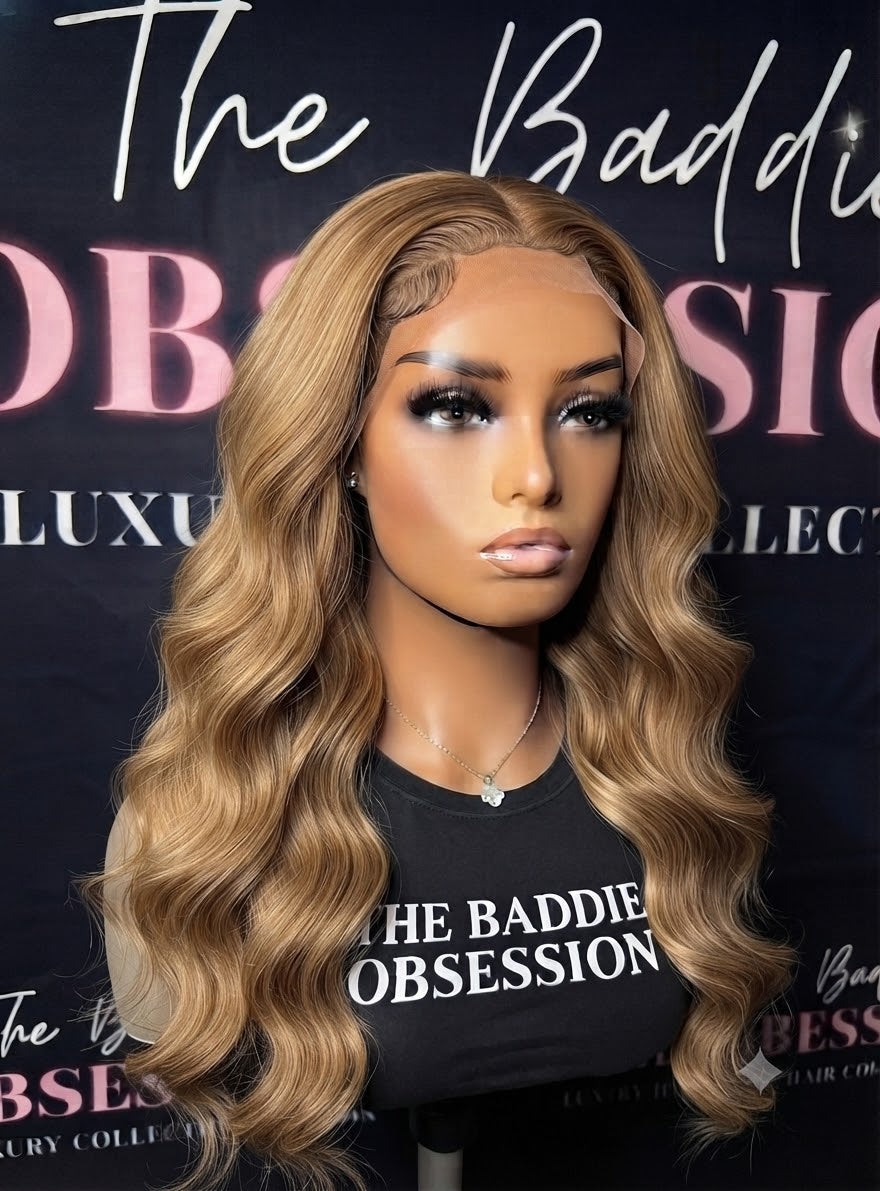 13x4 Honey Blonde Body Wave Transparent Lace Frontal