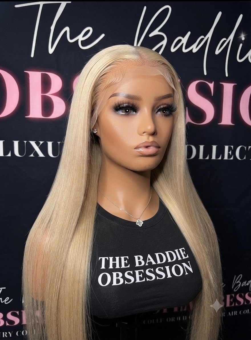 13x4 613 Blonde Straight Lace Frontal