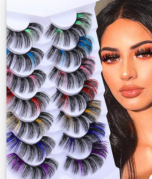 3D Colored Minks 25 mm